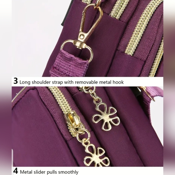 Purple Shoulder Bag, New - 2 colors available - Picture 9 of 14